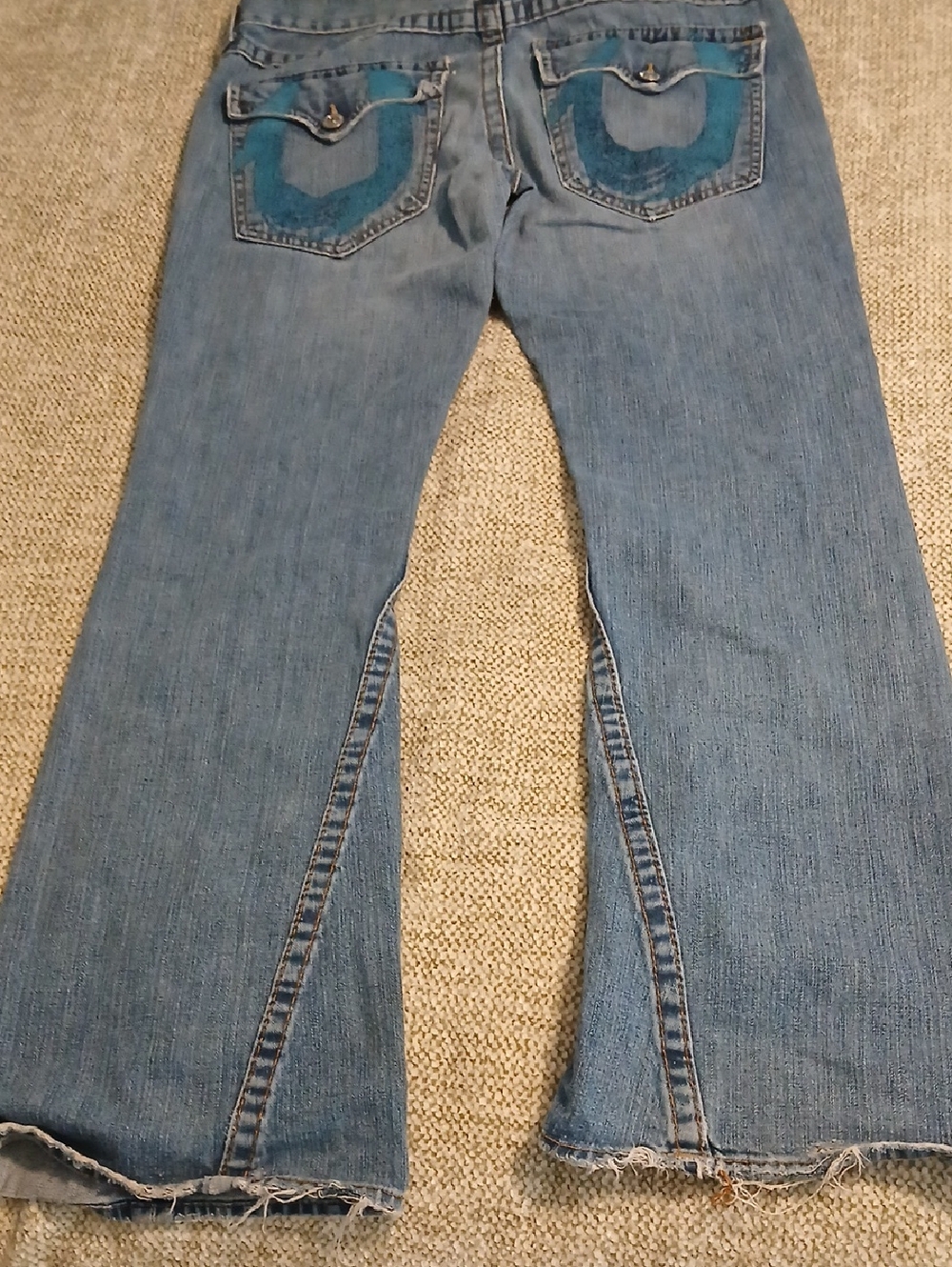 True Religion "Joey" Jeans with Blue Pocket Accent